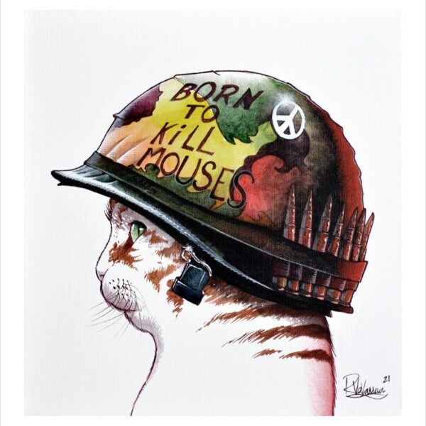 Full metal cat - spellbound feline print by Raphaël Vavasseur