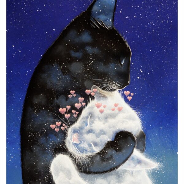 Felinoo parfum - celestial cloud cat print by Raphaël Vavasseur