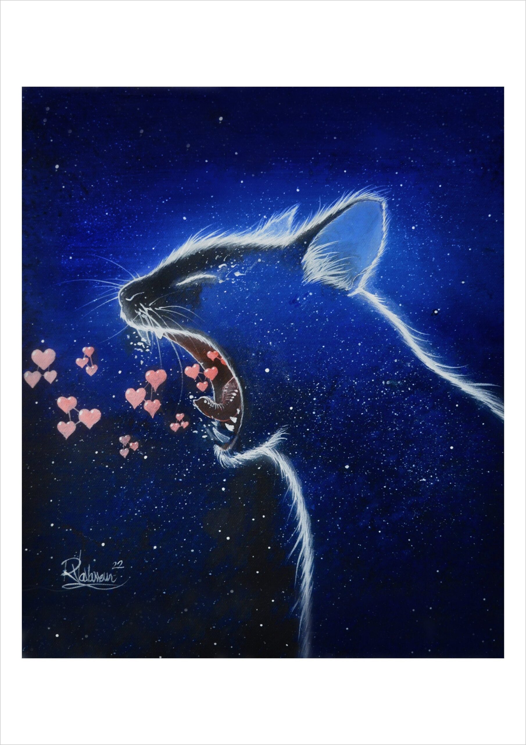 Soft Cat Art Prints — Tender Feline Works by French Artist Raphaël Vavasseur